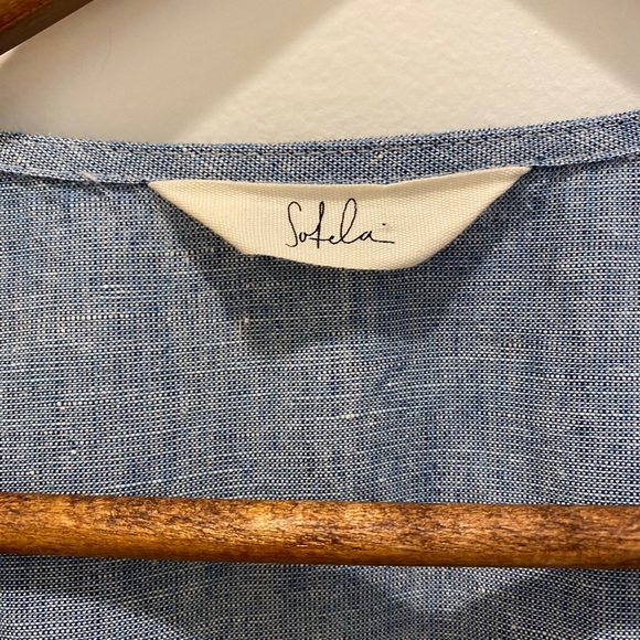 Sotela Luna Wrap Dress Size 3 Blue - Picture 5 of 9